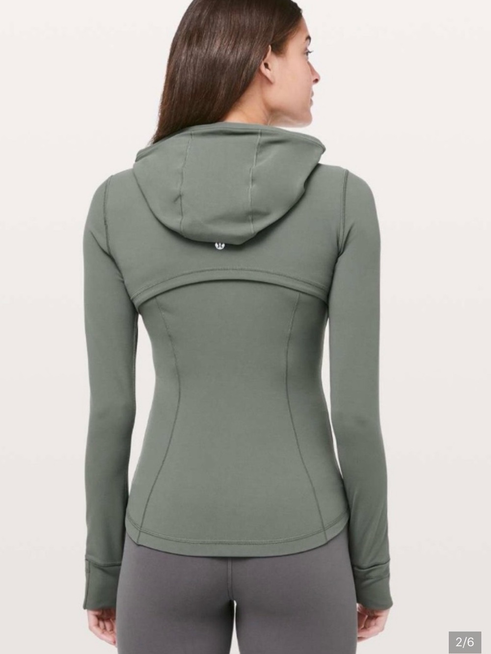 lululemon athletica Olive Green Fitted Hoodie